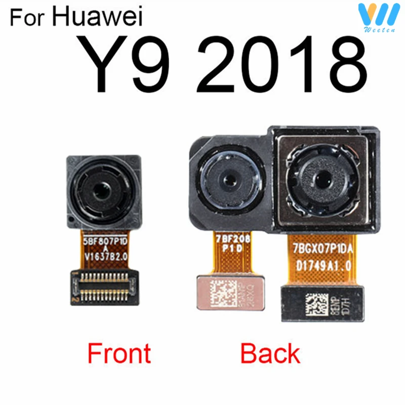 For Huawei Y9S Front Small Camera Rear Main Back Big Camera Flex Cable Parts Y9 2018 2019/Y9 Prime 2019 STK-L21/L22 LTK-LX3 New