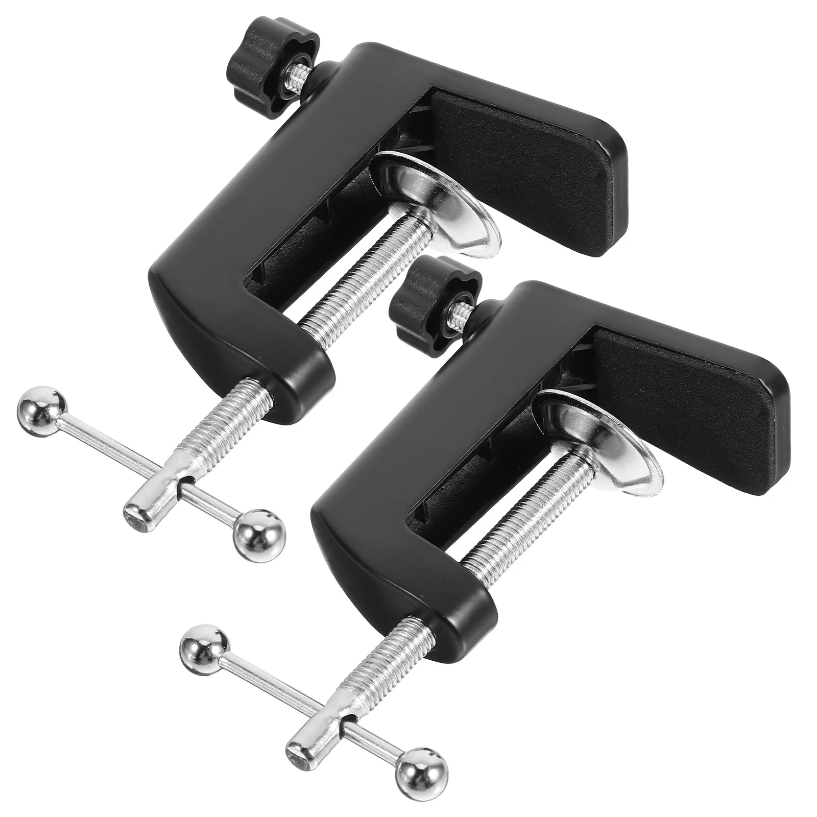 

2Pcs Table Clamp Microphone Arm Stand Phone Tablet Support Compact Design Reliable Grip Microphone Stand Clamp