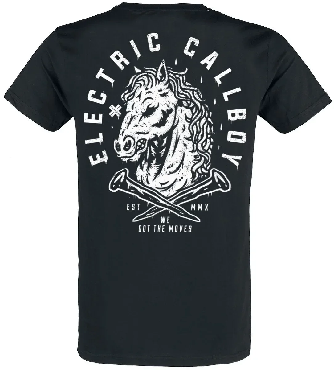 Electric Callboy Choo Choo Train Print T-Shirt für Männer und Frauen, Electronic Core Band, Unisex, Kurzarm, Casual Tee – Detail 7