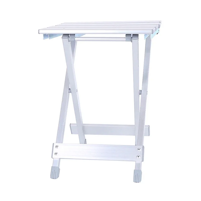 Home Folding Stool 40CM Height Collapsible Portable Aluminum Alloy Fishing Stool Chair For Outdoor Camping Kitchen Garden