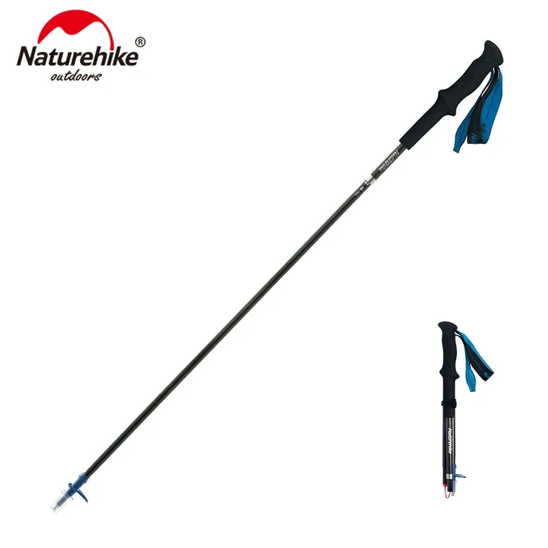 

Naturehike ST08 Walking Sticks Ultralight 4-sections Foldable Adjustable Trekking Poles Carbon Fiber Outdoor Camping Hiking Tool