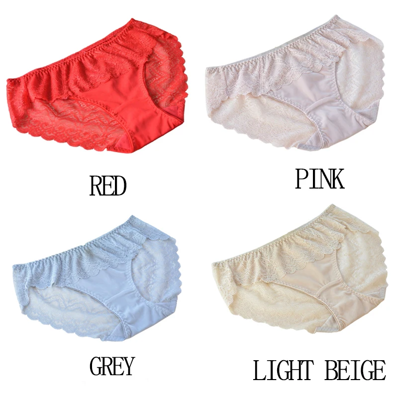 5pcs/Lot Women Briefs Plus Size Lady Underwear Lace Lingeries For Girl Underpanties Free Shipping Item