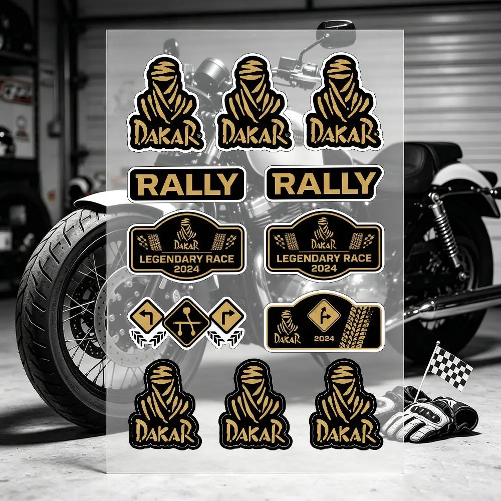 D-Dakar Rally Motorcycle Stickers For Motorcycle Bodies And Helmet Reflective Stickers view 2