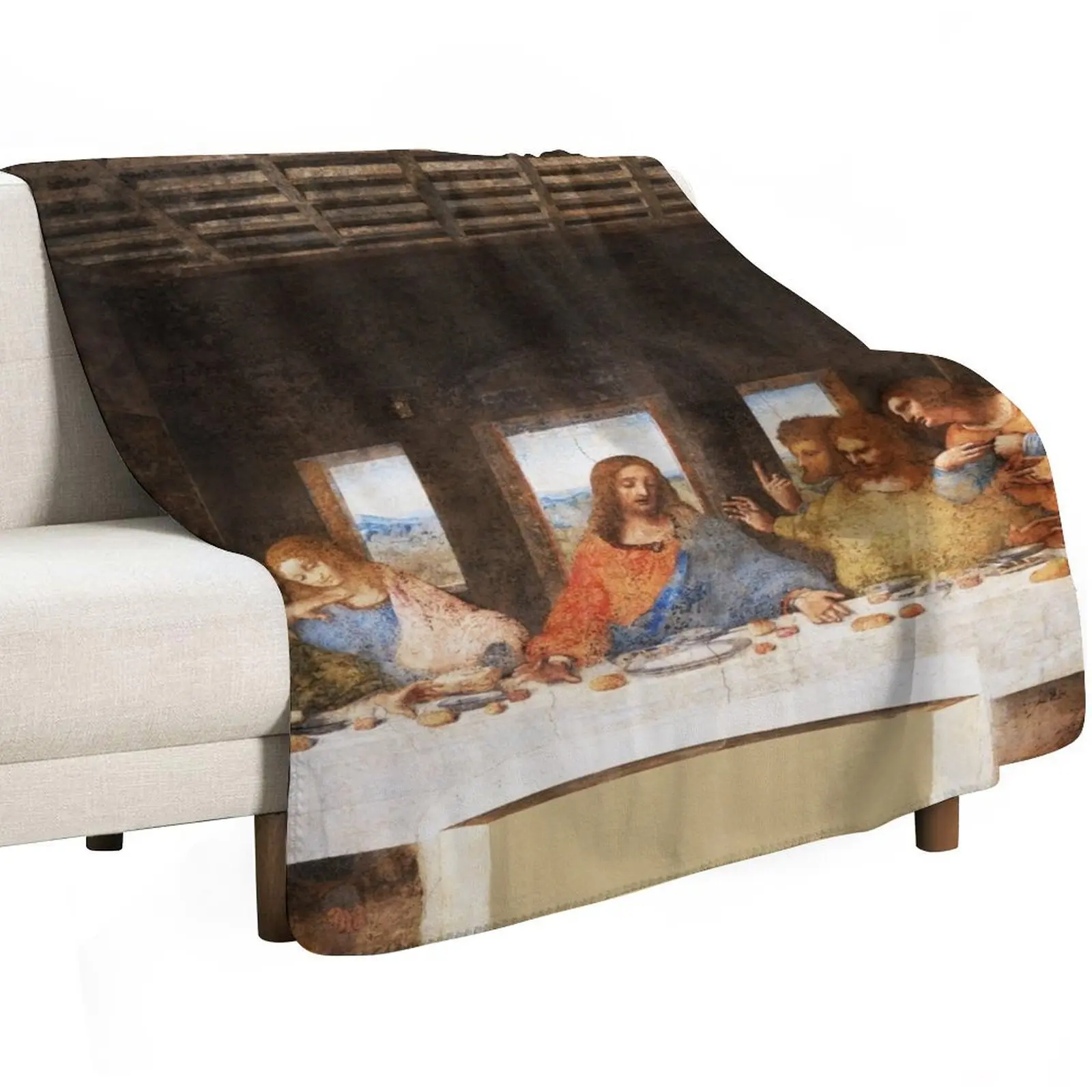 The Last Supper by Leonardo Da Vinci Throw Blanket Extra Large Throw Soft Luxury Thicken Fashion Sofas Travel Blankets