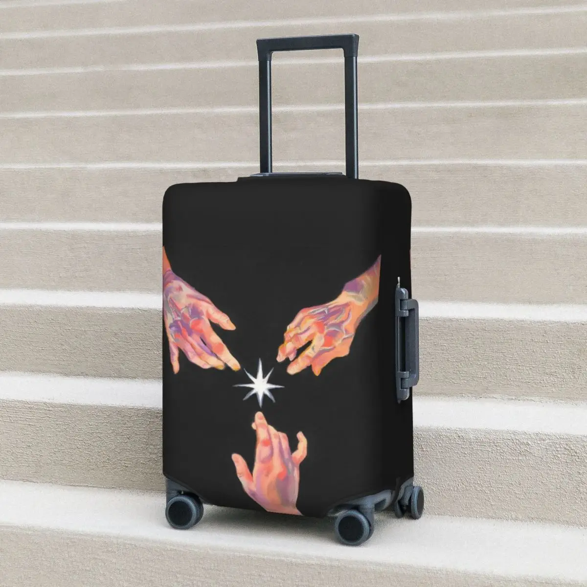 The Wicked Suitcase Cover The Divine Doctor Art Travel Flight Strectch, accesorios de equipaje, Protector