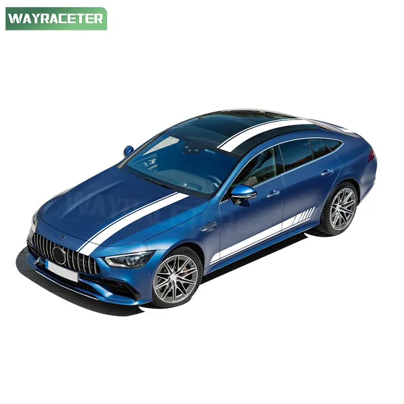 Edition 1 Streifen Aufkleber Kohlefaser Vinyl Aufkleber für Mercedes AMG GT 4-türig Coupe X290 GT63 S GT50 GT43 GT53 2025 Zubehör