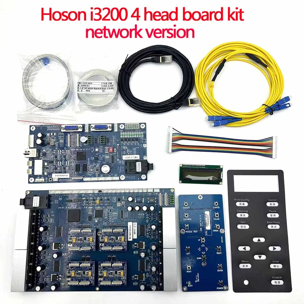 Hoson 4 heads Board kit for Epson TX800  XP600 i3200 printhead board kit for water based/Eco solvent/UV printer network version