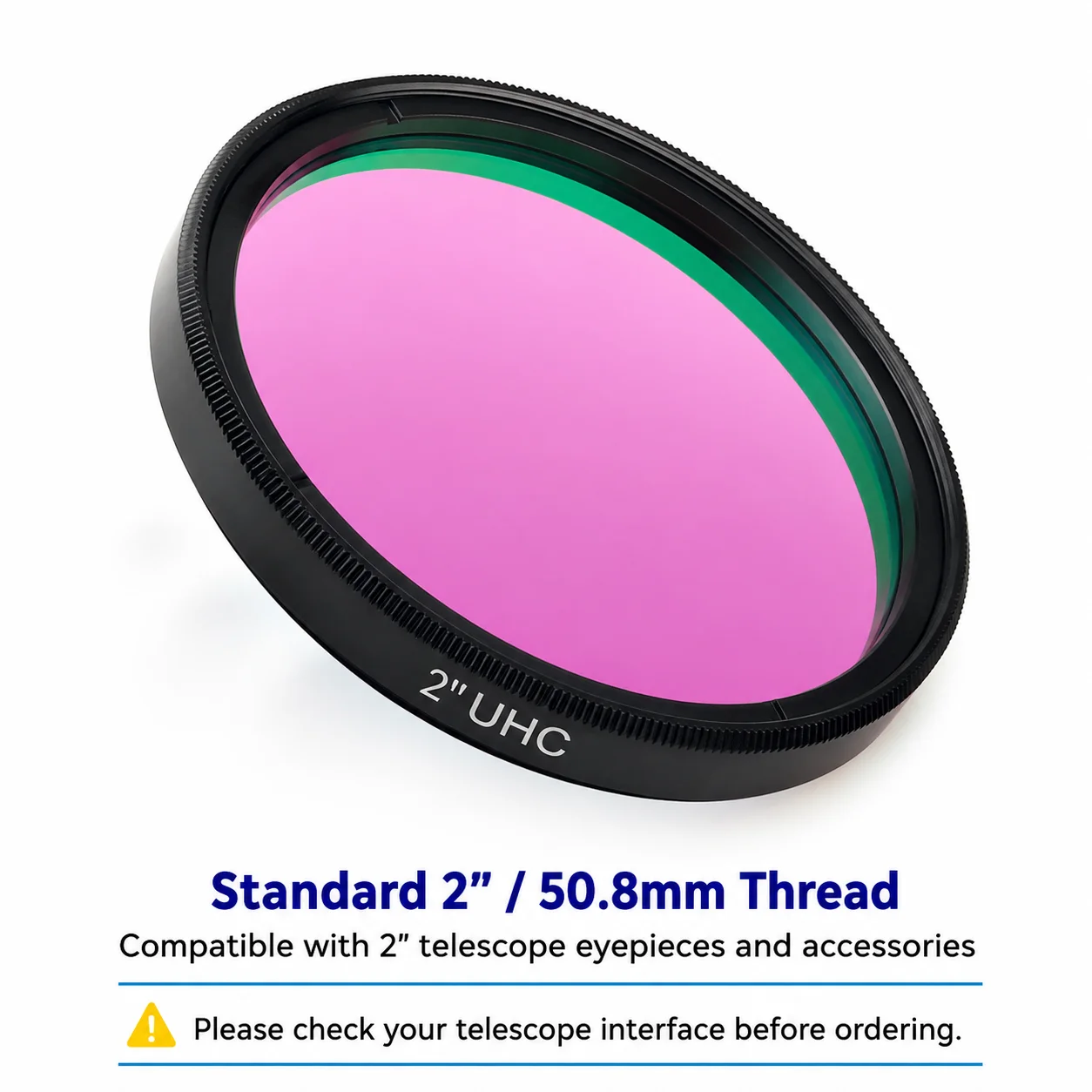2 Zoll UHC Nebula-Filter 50,8mm Lichtverschmutzungsreduktionsfilter für Teleskop-Tiefenbeobachtungen – Detail 5