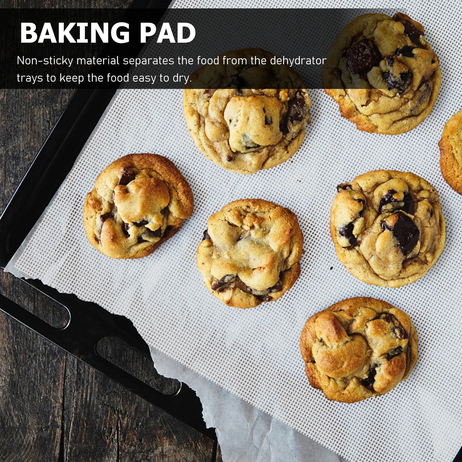 

6pcs Silicone Dehydrator Pad Fruit Dryer Mat Reusable Non-Stick Dehydrator Mats Food Dryer Liner Air Permeable For