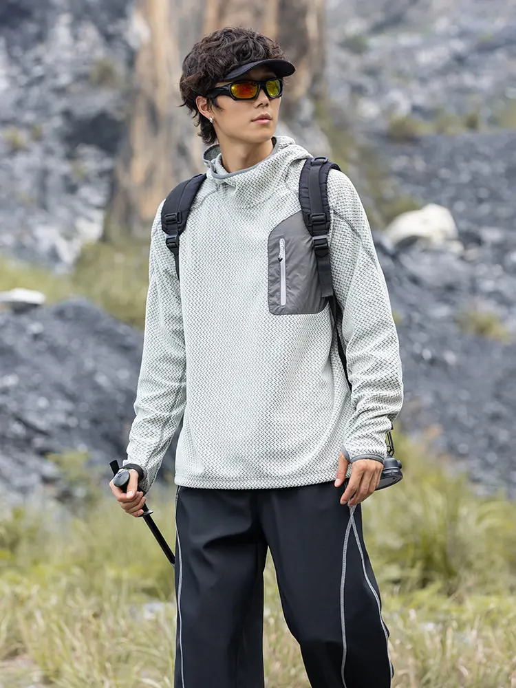 

Outdoor Hoodie Sweatirt Thiened Long Sve One-Piece Fce Warm Base Layer ex Sports T-irt Mountain Series