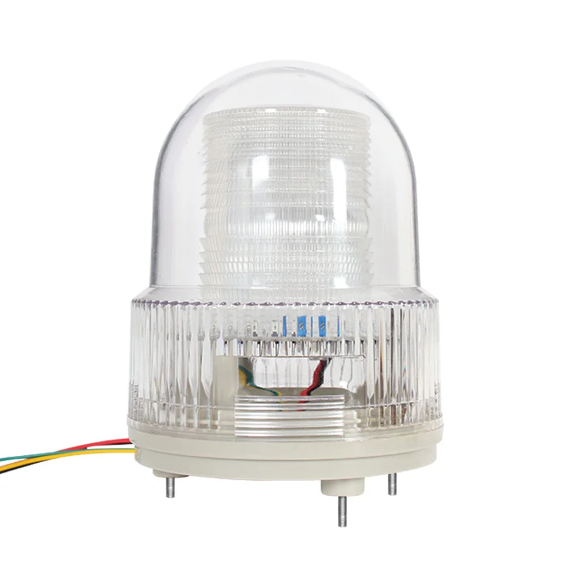 DC12V 24V Yellow Green Blue Flashing Warning Light  Traffic Signal Indicator LED Buzzer Safety Alarm Customisable Voice Messages