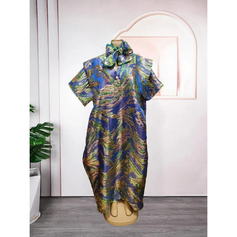 

Dashiki African Dresses for Women Autumn Fashion Short Sleeve V-neck Long Party Evening Long Maxi Dress Kaftan Muslim Abaya