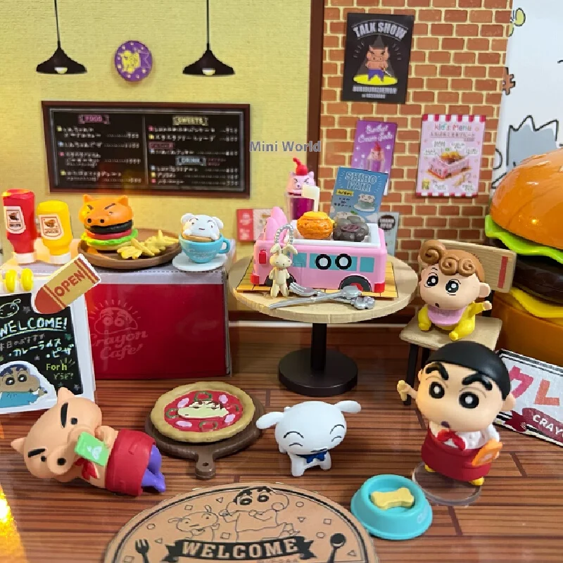 Xiaoxin figura ornamento Xiaoxin café restaurante caja ciega comida juguete muñeca ornamento para niñas regalo de cumpleaños