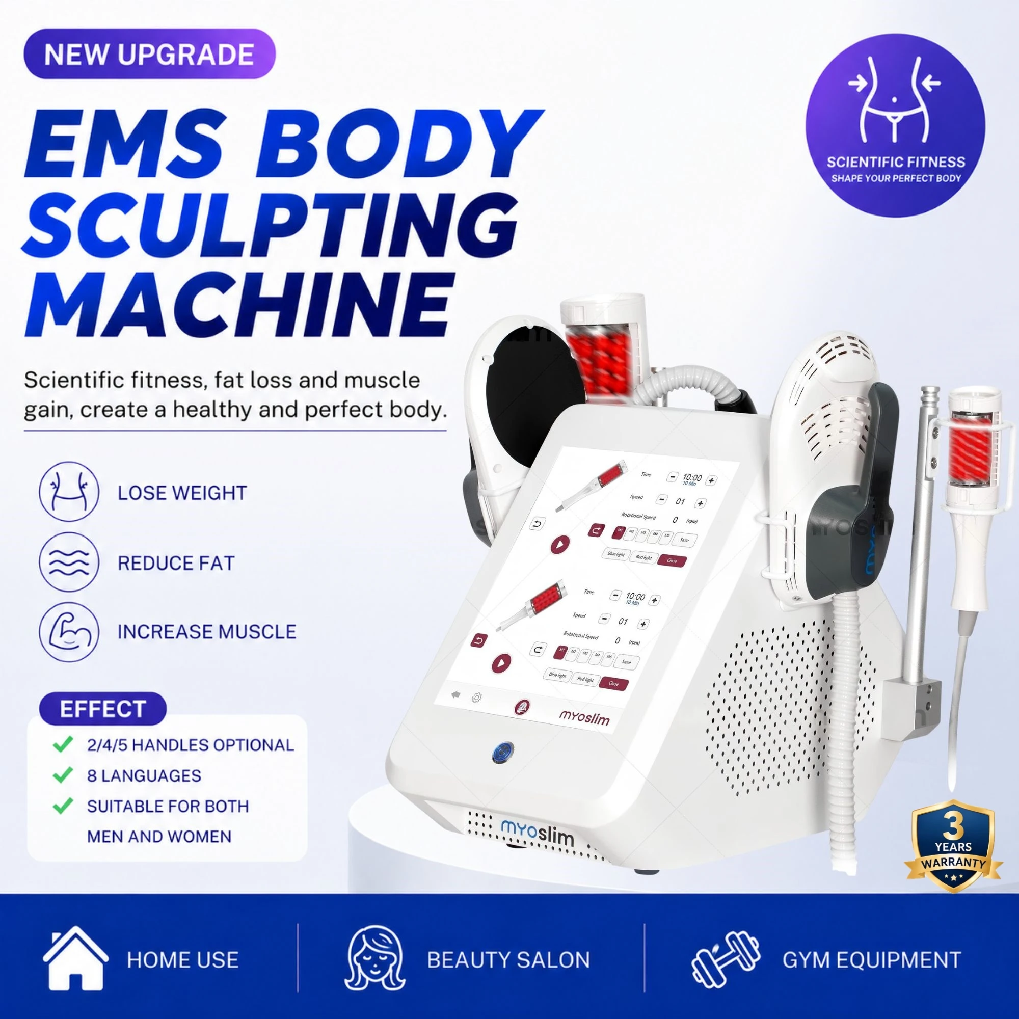 360 Degree Vacuum Massage Machine Inner Ball Roller for Cellulite Weight Loss Body Slimming Fat Removal - 360 Degree Rolling