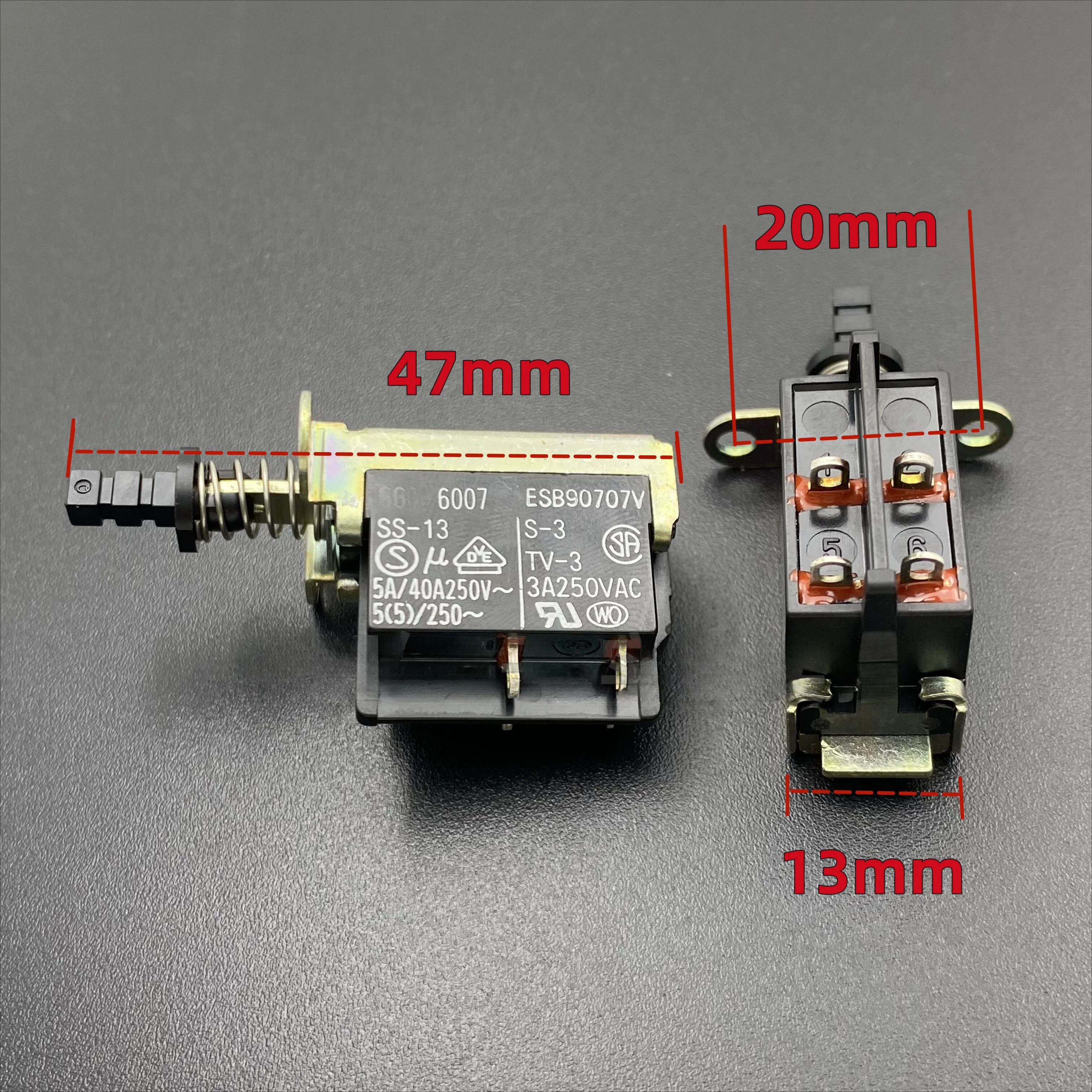 for ESB90707V Self-locking Power Switch 4Pin 5A TV Push Button