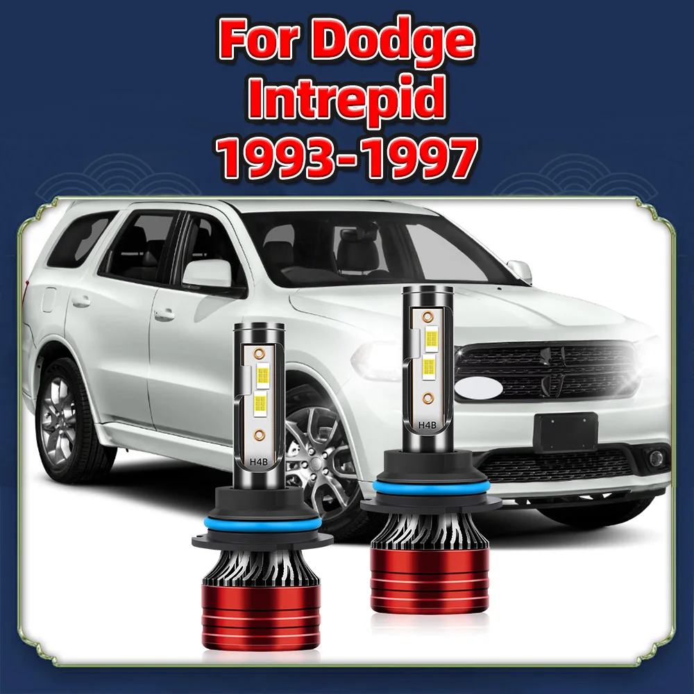 120W High Power 20000LM Car LED Headlights Turbo Lamps Hi Low Beam Bulbs 9007 2PCS For Dodge Intrepid 1993 1994 1995 1996 1997