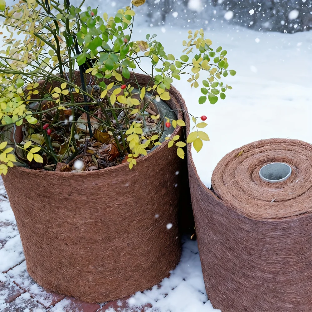

Coconut Fiber Mat Garden Plant Insulation Cover, Coconut Fiber Plant Pot Hanging Basket Mat Durable Winter Plant Protection Mat.