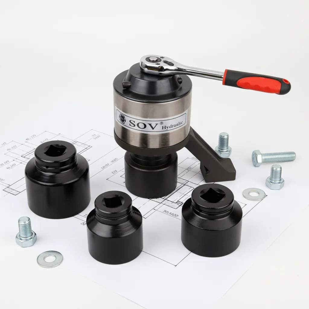 Max. Torque 3500Nm Factory Directly Hand Manual Torque Multiplier Wrench With Sockets Without Power Supply FDB-35