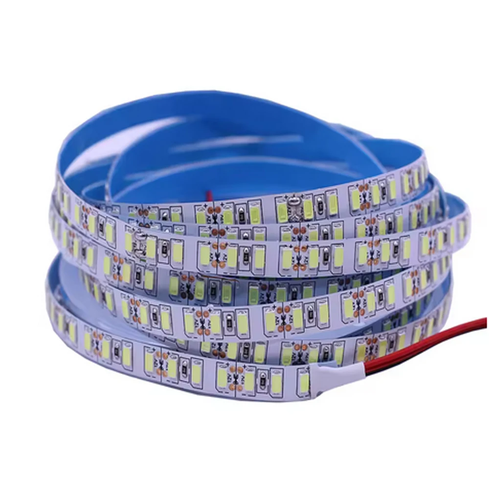 120leds/m LED Strip Light tape 12V 5730 SMD White Warm White NW 4000k 5m For Ceiling Counter Cabinet Light non waterproof