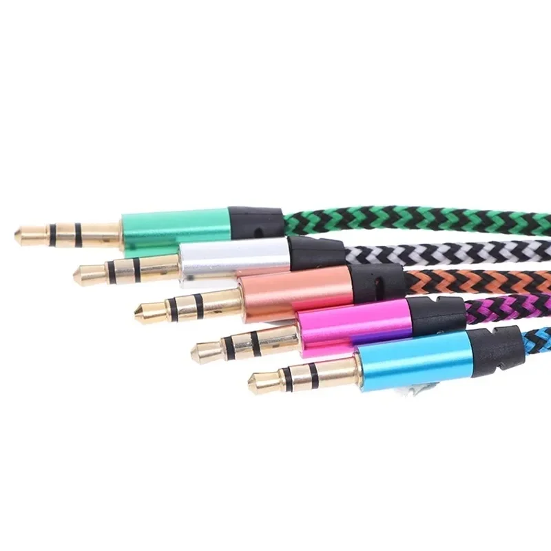 1/2/3pcs Male to Male Connected Cord 3.5 mm Adapter Earphone Stereo Audio Cable Digital Cables Cable Cord Adapter Aux Cable