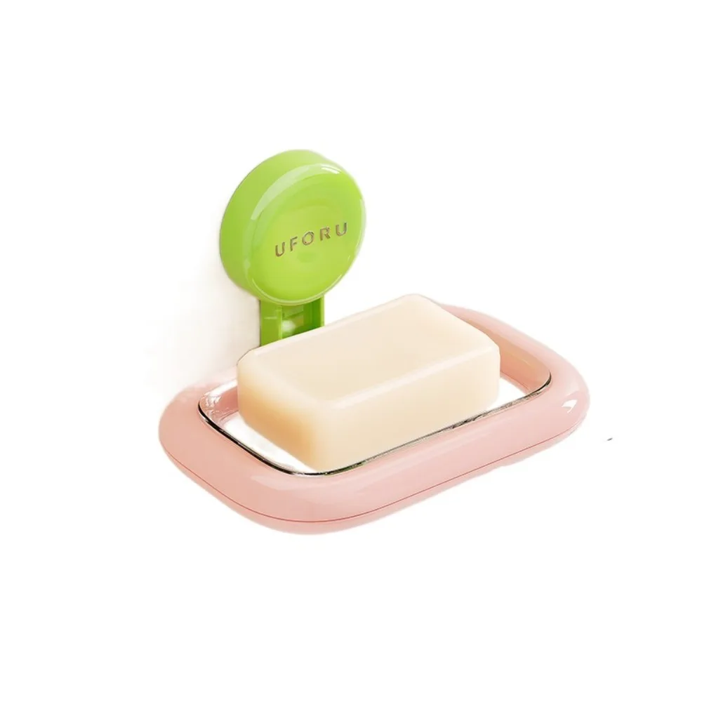 

Дренажная присоска, мыльница, настенный неперфорированный держатель для мыльницы, простой в установке многоразовый лоток для хранения мыла, душ