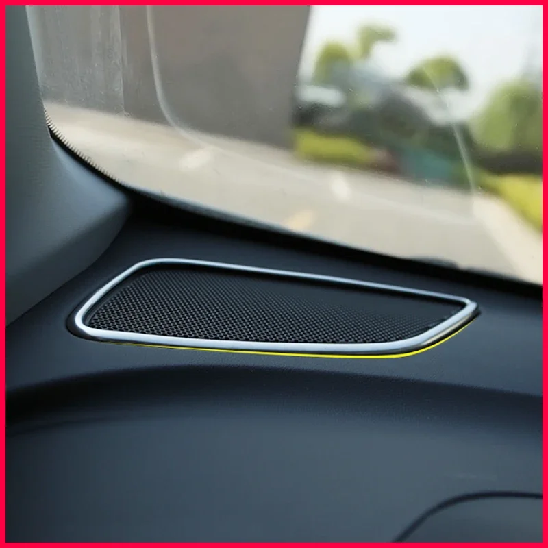 2pcs/set Car Innerior Sticker Front Head Audio Speak speaker Cover Panel Trim For Chevrolet Equinox 2017 -2021 Accessoires