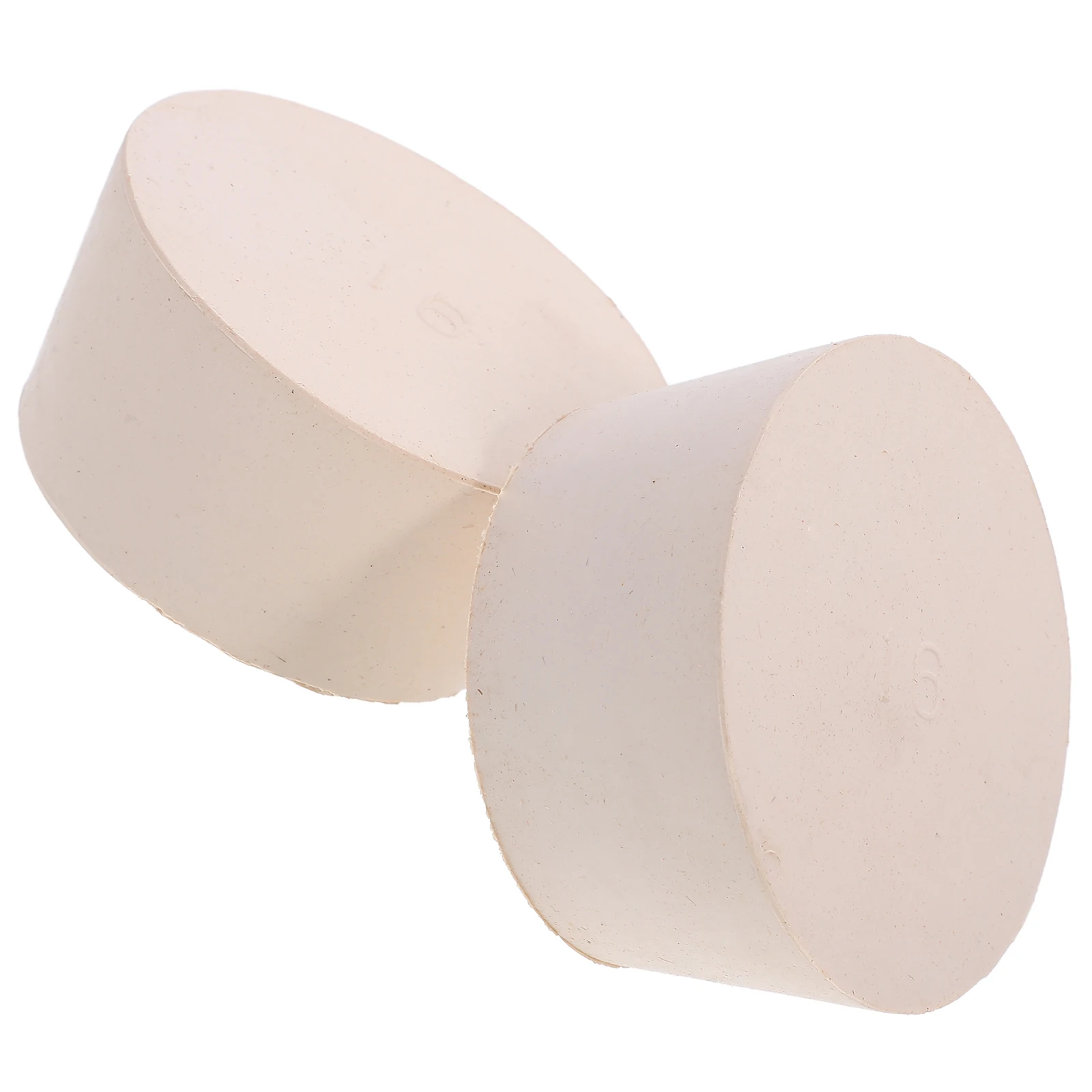 

2pcs Rubber Stopper Laboratory Test Tube Sealing Plugs Solid Bungs Stoppers for Test Tubes Seal Plugs Teaching Equipment