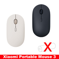 Xiaomi Wireless Portable Mouse 3 Bluetooth 2.4GHz 4 DPI 2400/1600/1200/800 Thin Metal Bottom Business Simple Style Skin-friendly