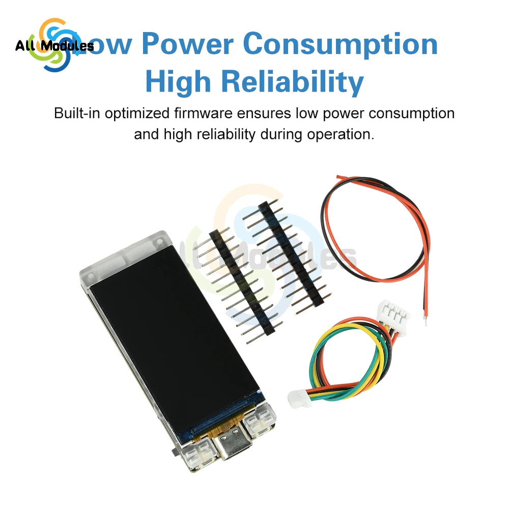 لوحة تطوير ESP32-R8 مع شاشة TFT مقاس 1.9 بوصة - وحدة T190 لحساب معدل التجزئة (388 كيلو هرتز/ثانية) WiFi BT & Type-C #6