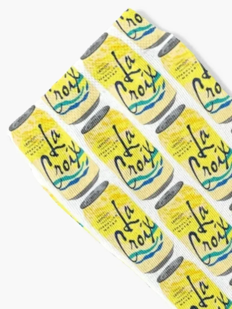 Lemon La Croix can Socks basketball gym cotton Men Socks Luxury Brand Women's