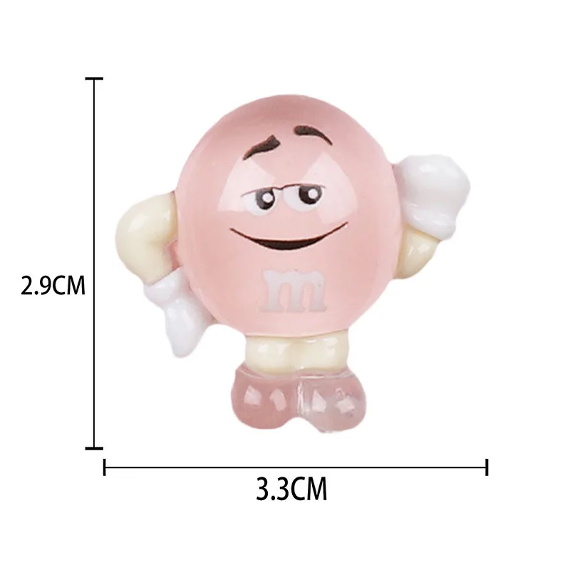 Kawaii Cartoon M Bean Food Fridge Magnets,Cute Decorative Magnets Set,Personalized Refrigerator Whiteboard Magnet Locker Cabinet view 6
