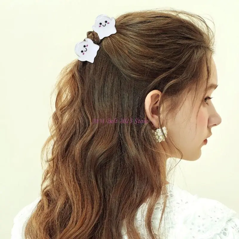 

49ME 10PCS Small Devil Hair Claw Clip Halloween Costume Accessories Party Hair Grip