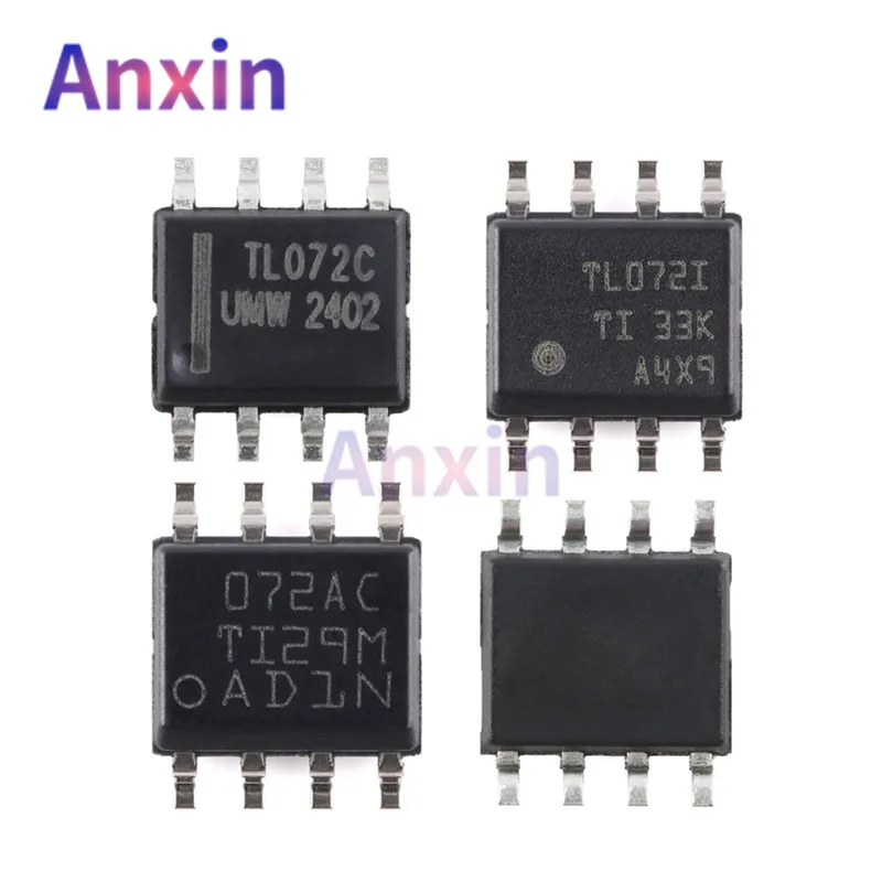

10PCS TL072 SOP-8 DIP-8 TL072CDR TL072IDR TL072ACDR TL072C TL072I 072AC SMD Low-Noise JFET-Input Operational Amplifiers IC