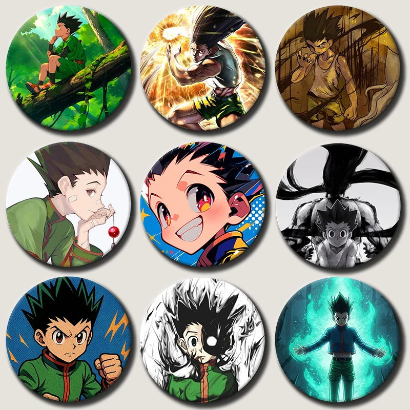 

Anime Character Gon Freecss Soft Button Pin Cartoon Role Gon Freecss Brooch Creative Badge for Backpack Clothes Decoration Gift