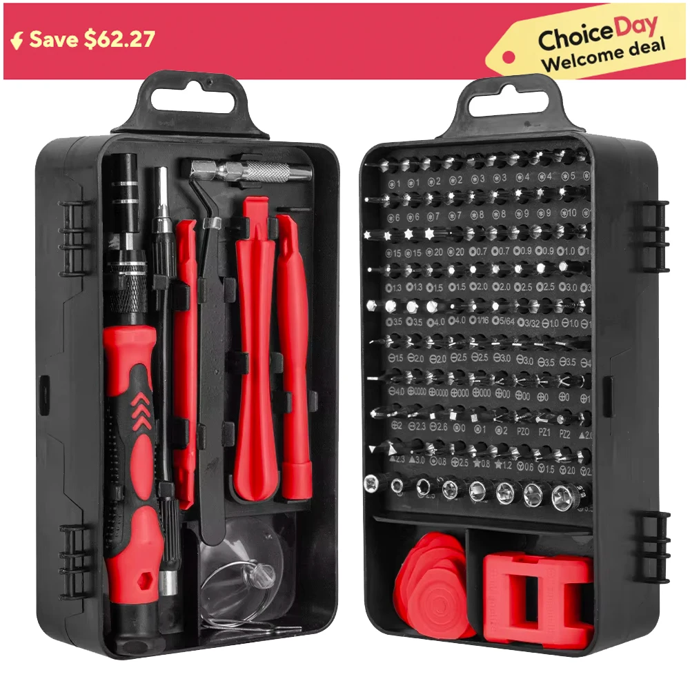 

115 in 1 Precision Screwdriver Set Multifunctional Magnetic Repair Tools Kit for Computer Laptop Phone MacBook Household Repairs