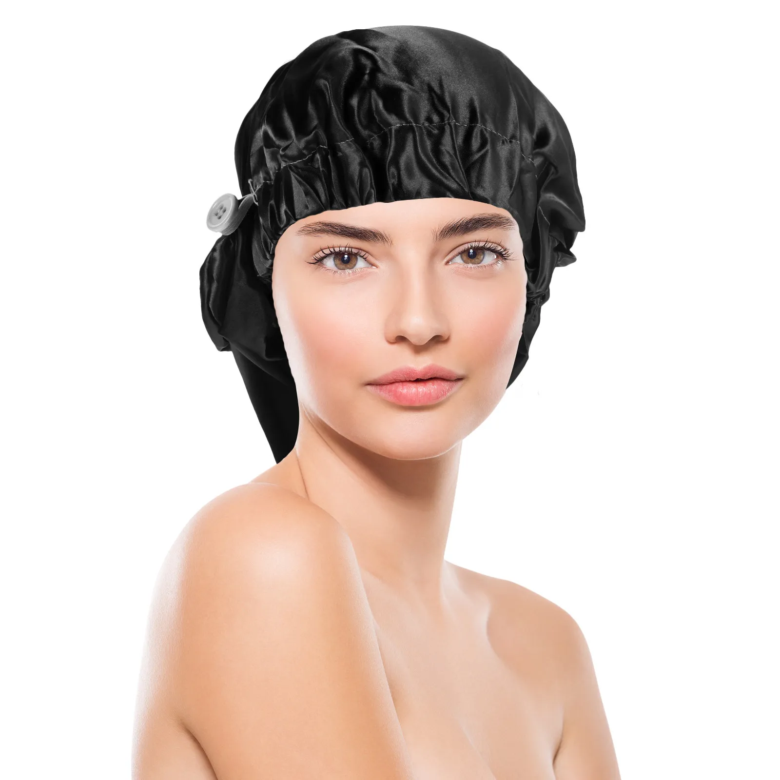 

Elastic Satin Sleep Cap for Women Long Hair Protection Large Size Braids Dreadlocks Curly Hair Travel Portable Lightweight Sleep