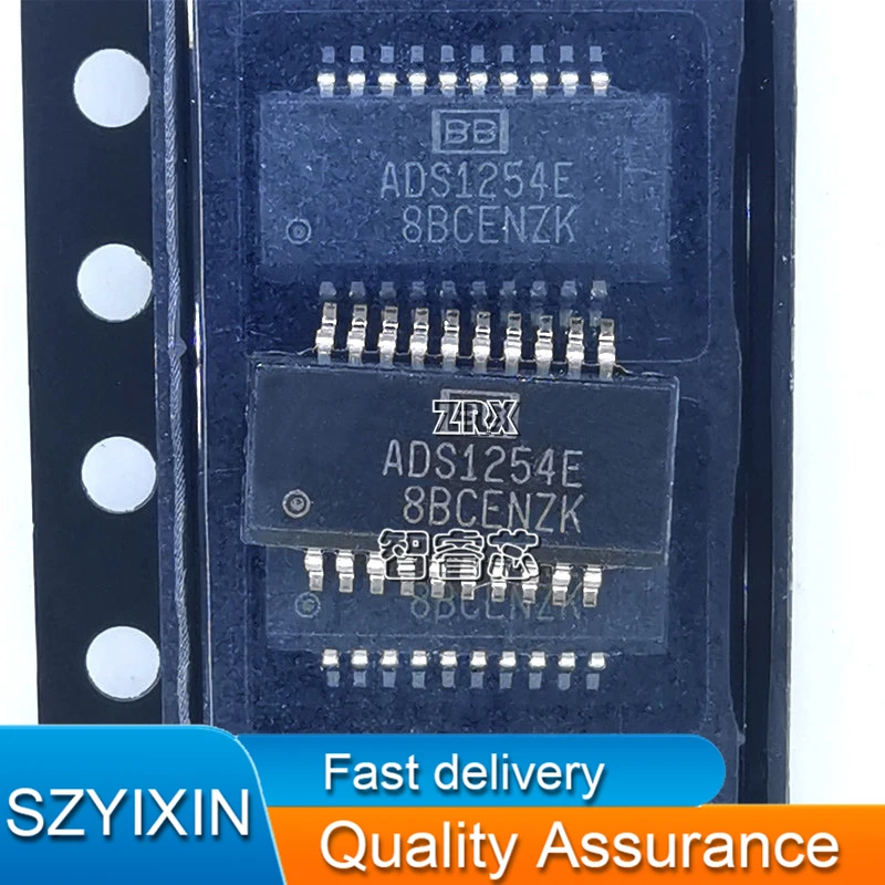 5Pcs/Lot New Original ADS1254E ADS1254E/2K5 Analog to digital converter chip SSOP20  In Stock
