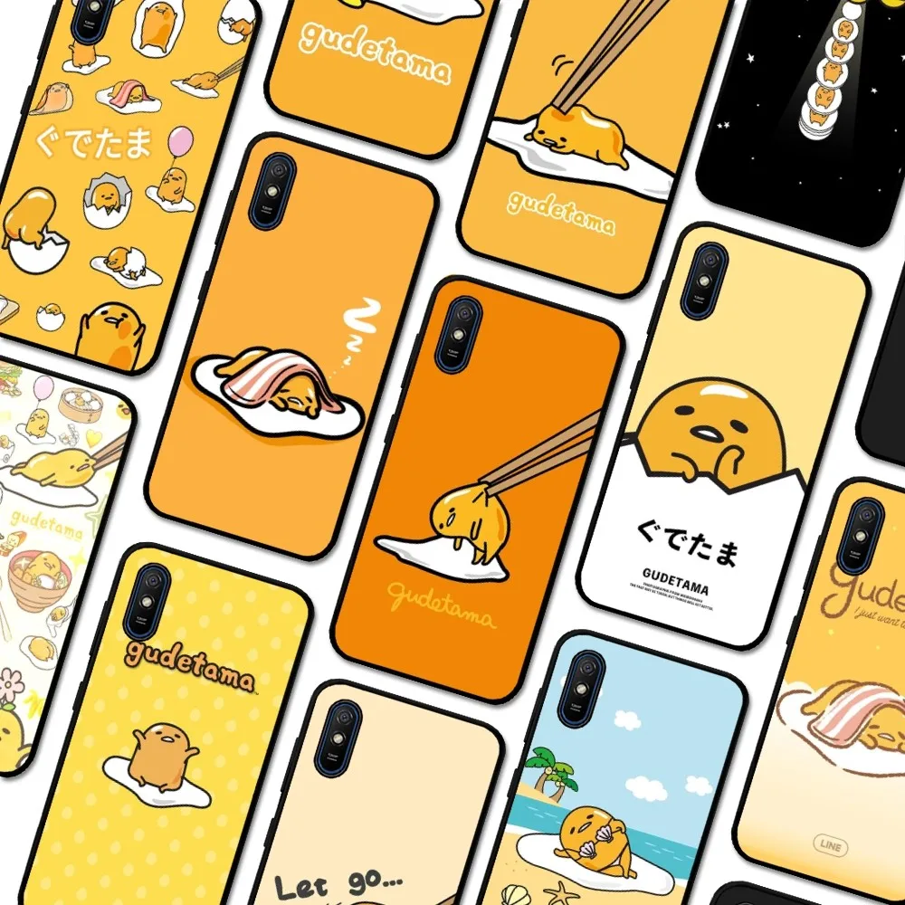 Yellow Lazy Egg G-Gudetamas Phone Case For Redmi 5 6 7 8 9 10 Plus Pro 6 7 8 9 A GO K20 K30 K40 Pro Plus F3 Fundas