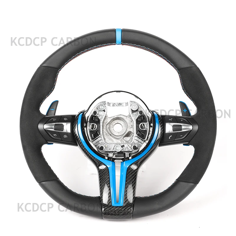 

Full Leather Steering Wheel For bmw X1 X3 X4 X5 X6 M2 M3 M4 M5 M6 X5M X6M M6 F10 F18 F11 F12 F30 F34 F35 F32 Car Steering Wheel