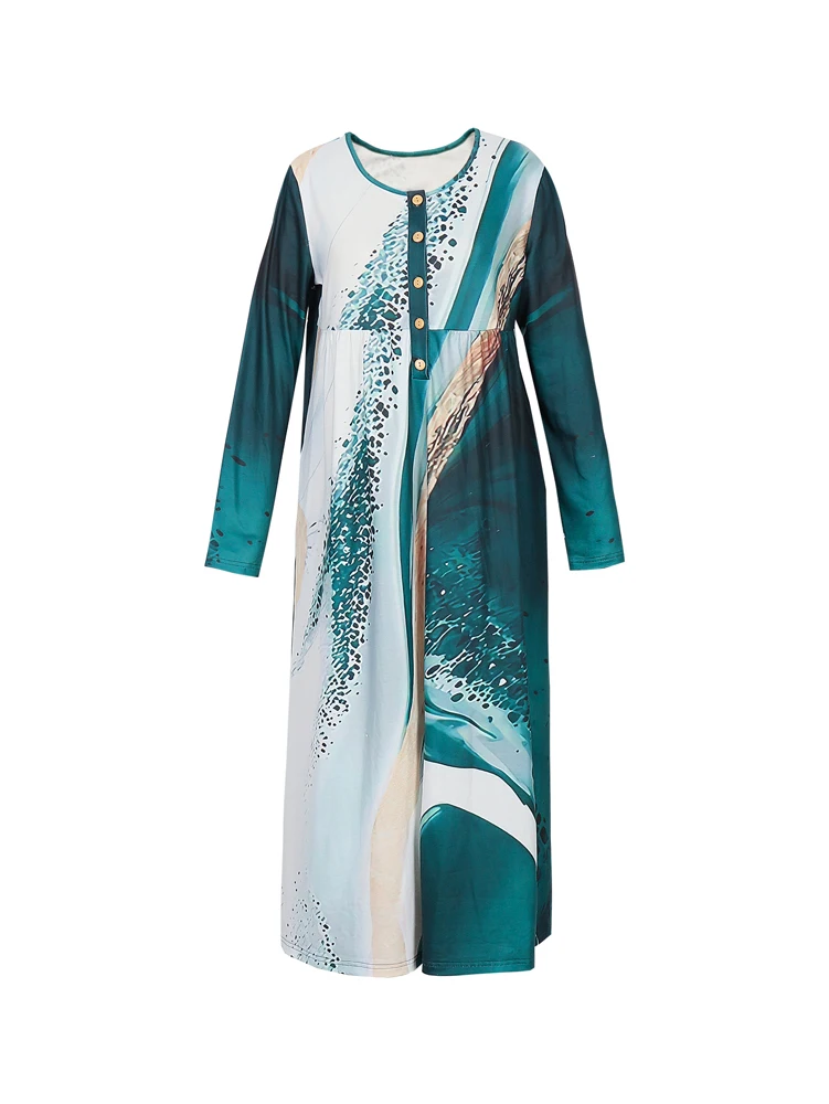 2025 Vestido de una pieza sin mangas con cuello en V profundo, vestido de una pieza elegante informal estampado a la moda, regalo para mamá/She