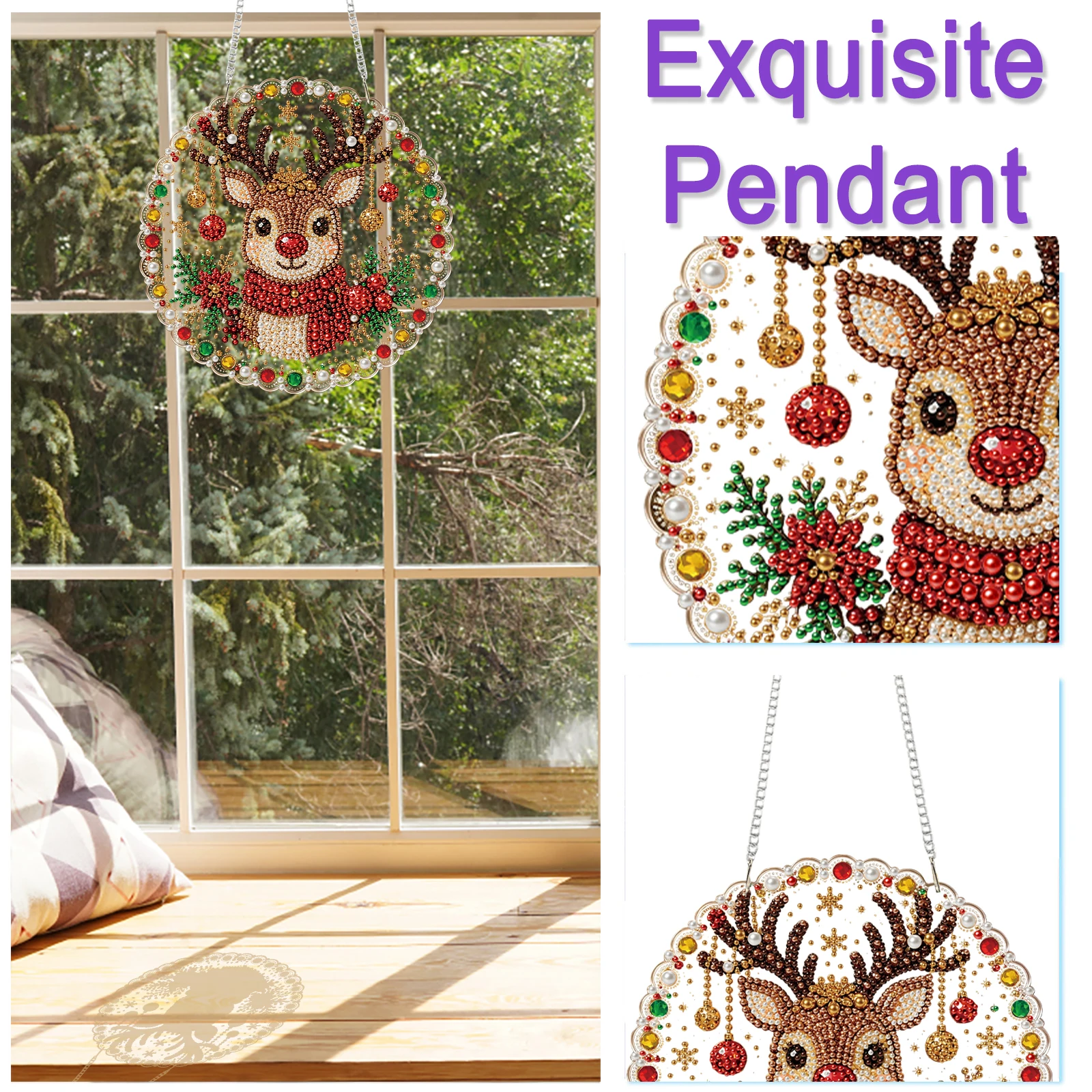 DIY Rhinestone Embroidery Pend - Embroidery Charm 评论和价格
