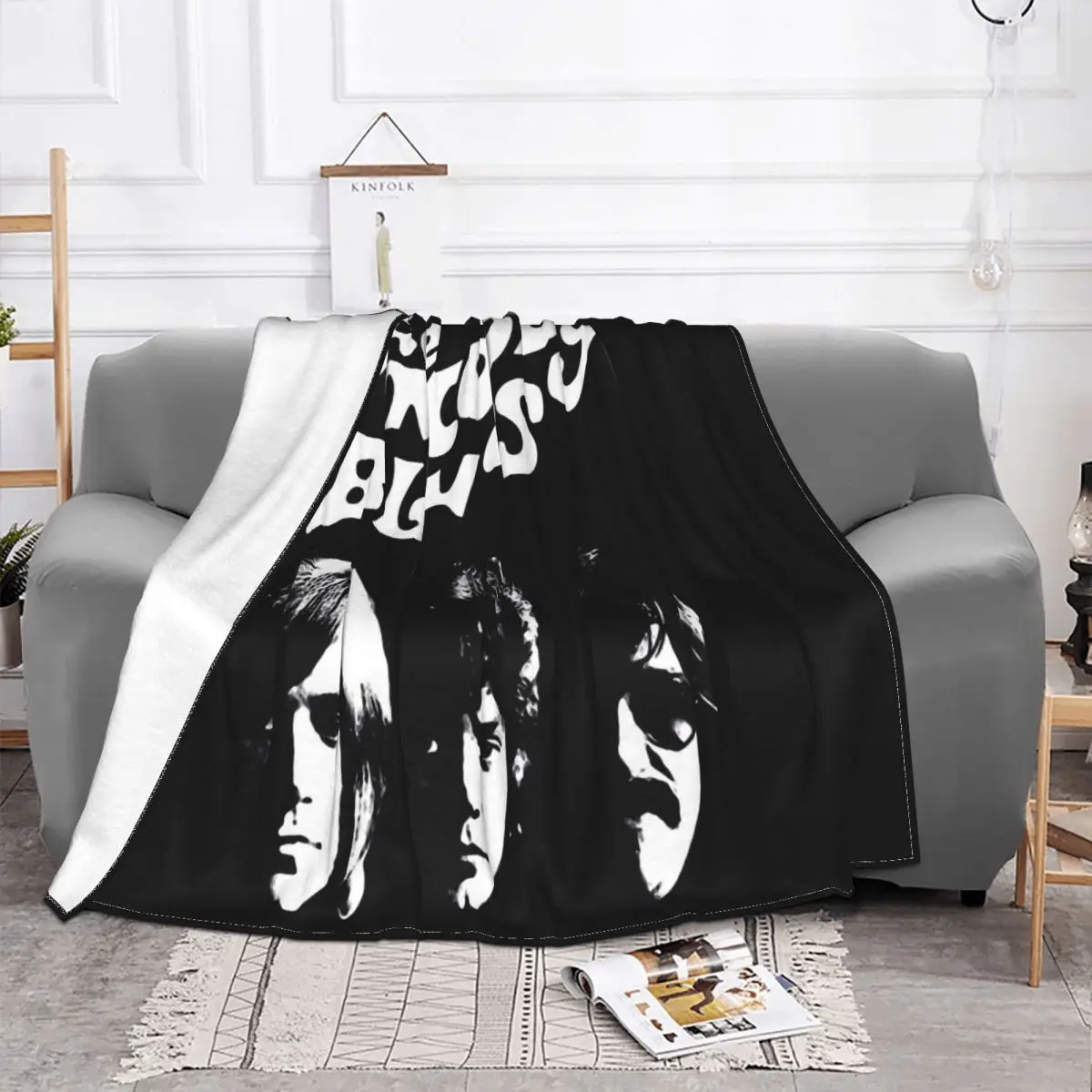 Official Licensed The Moody Blues Silhouette Rock Child Hot Sale Chinese Style Anime Classic Throw Blanket