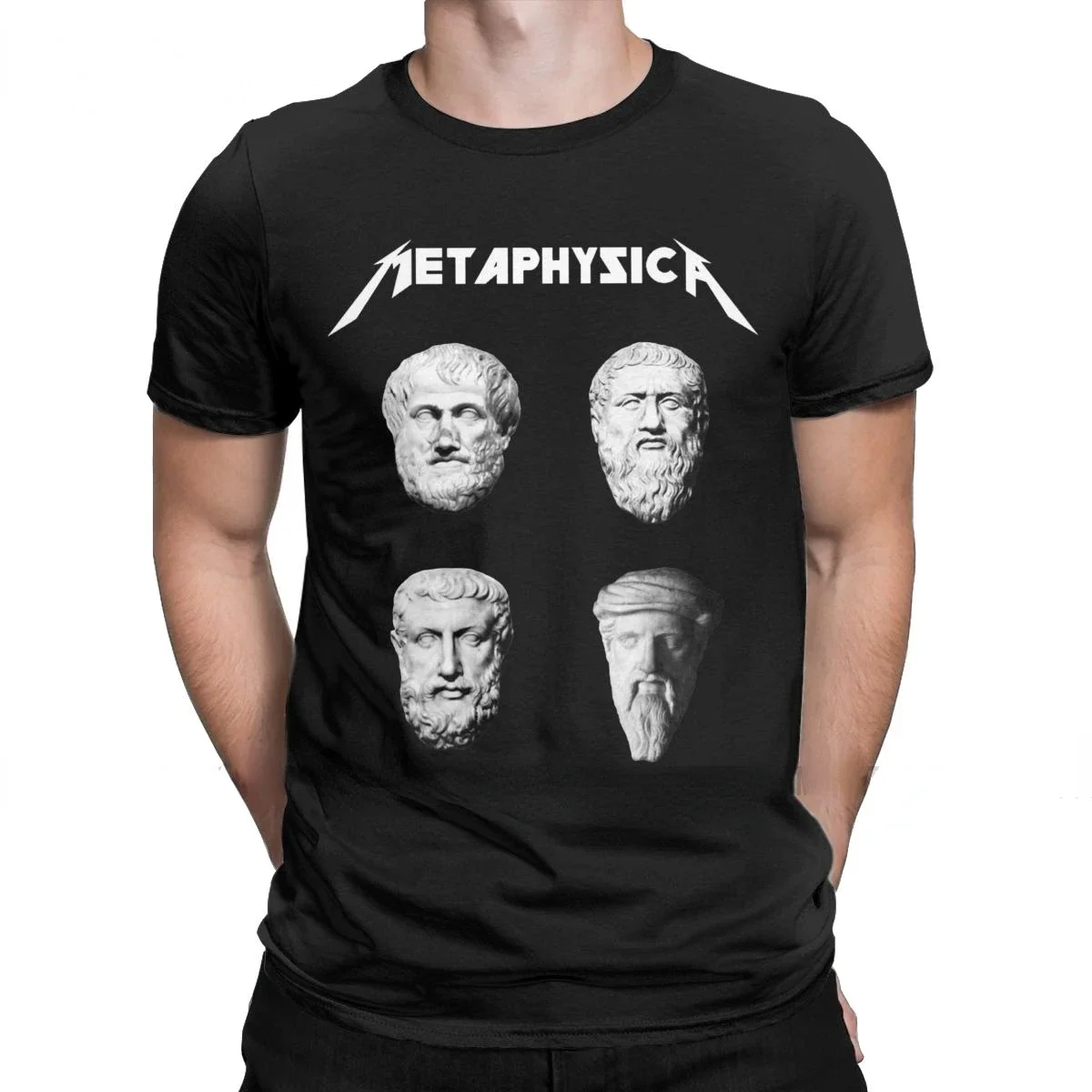 Creative Metaphysica Fun Metal Philosophy Tees Metaphysical Socrates Aristotle Pythagoras Exitentialism pullovers T-Shirts