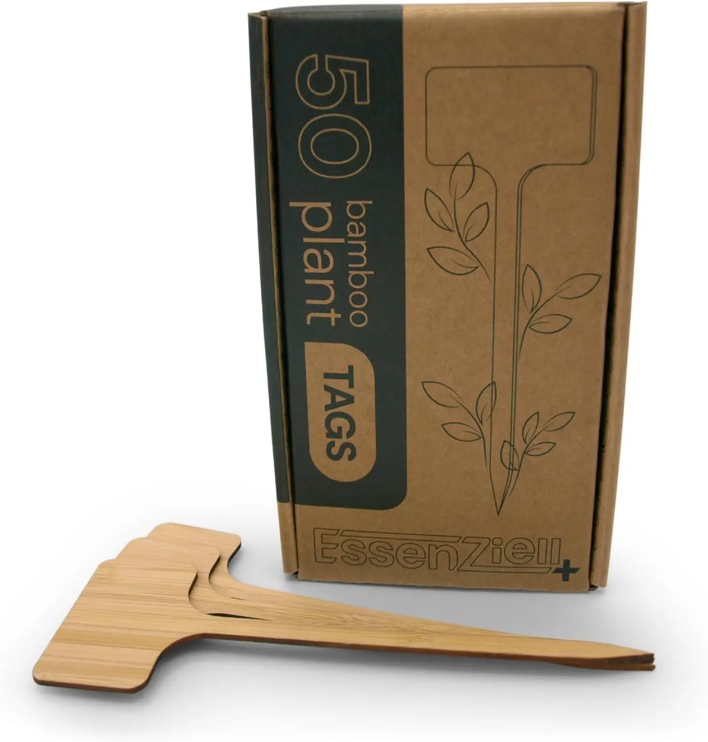 

Bamboo Plant Labels 50pcs, T-Type Garden Markers for Herbs Seedlings Vegetables Cheeses Appetizers Desserts