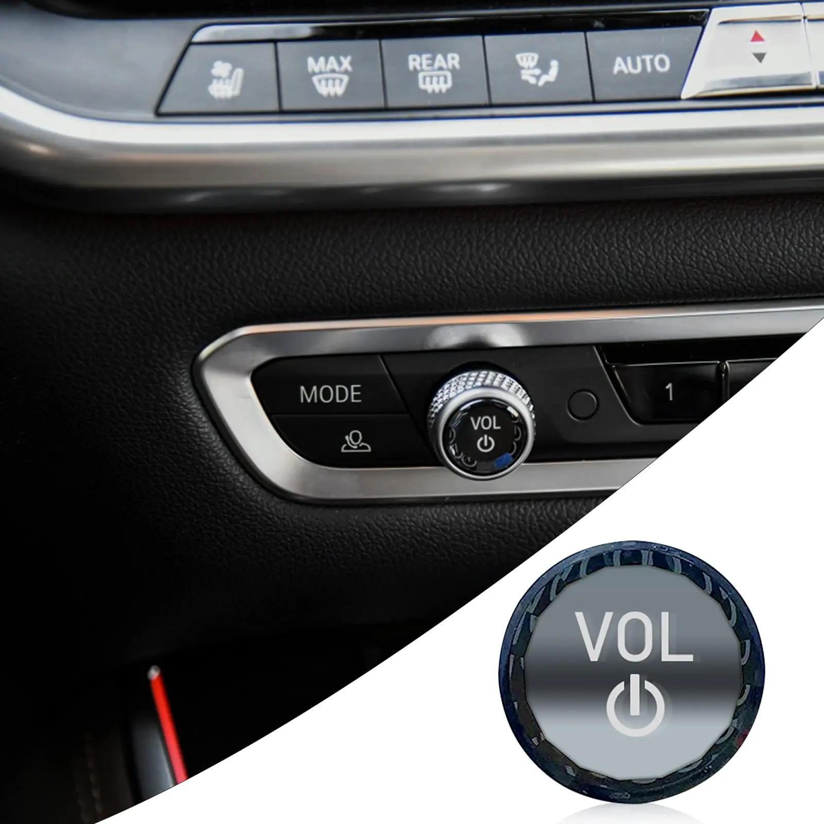 Car Crystal Volume Control Knob Button Replacement Trim ABS Cover Switch For BMW X5 X6 G05 G06 G14 G15 G16 G20 G28 X7 G07 Z4 G29 - view 5