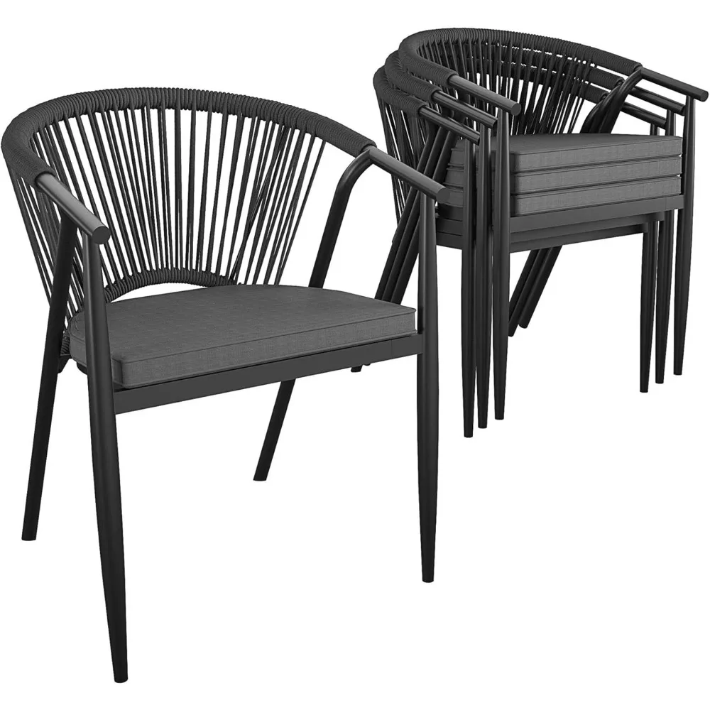 

Stacking Dining Chair Circi Collection, 4-Pack, Charcoal