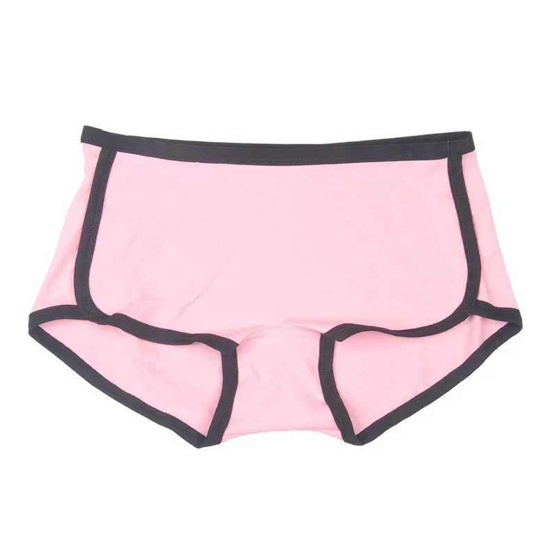 Color Blocking Cotton Women's Boxer Briefs Yoga Fitness Lingerie Sexy Lifting Buttocks Bxoer Shorts Loose Boxer Panty for Girls