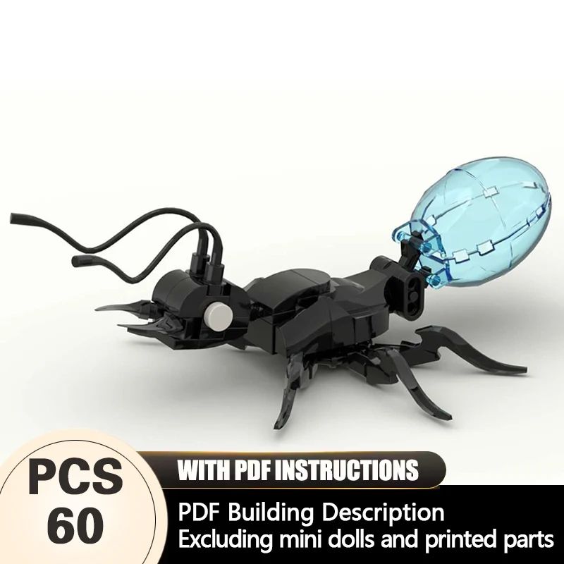 

Creators Animal Series Model MOC Building Bricks Black Firefly Modular Technology Gifts Holiday Assemble Children Toys Suit