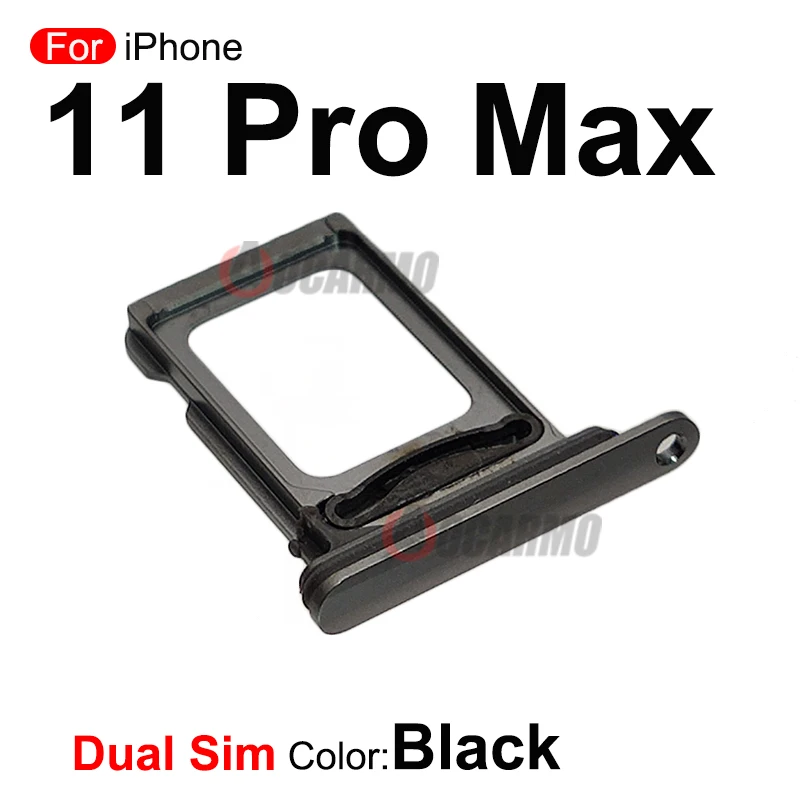 For iPhone 11 Pro Max SIM Card Single Dual Sim Tray Slot Replacement Part