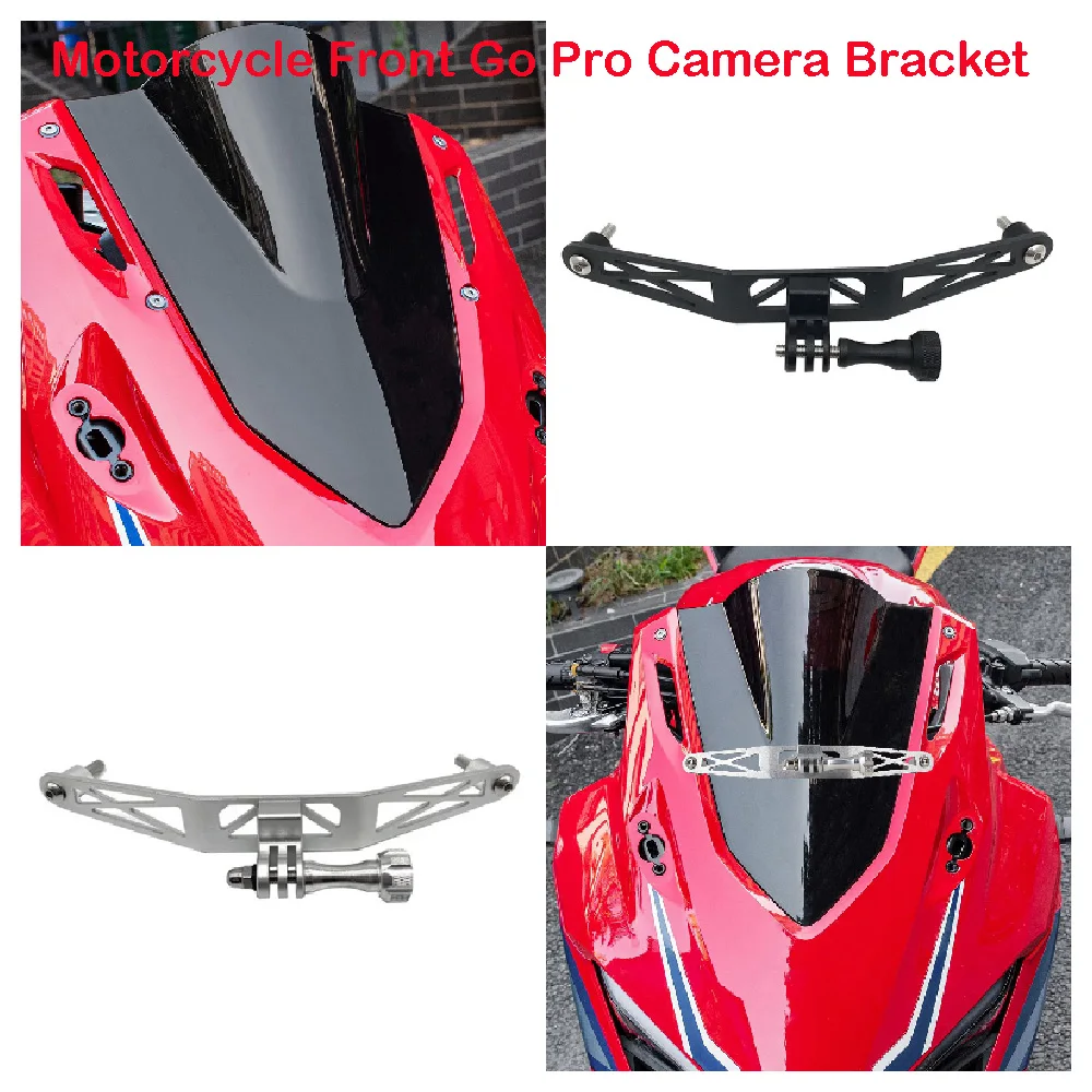 Fits for Honda CBR 500R 400R ABS CBR500R CBR400R 2019-2024 Motorcycle Front Go Pro Camera Recorder Cam Rack Mount Holder